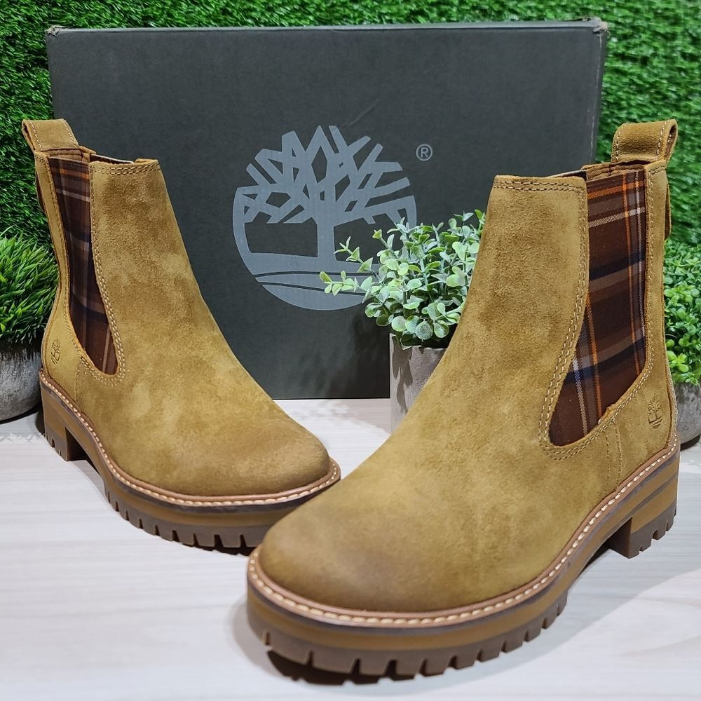 Timberland Courmayeur Valley Chelsea Medium - Brown Suede US 6 NEW